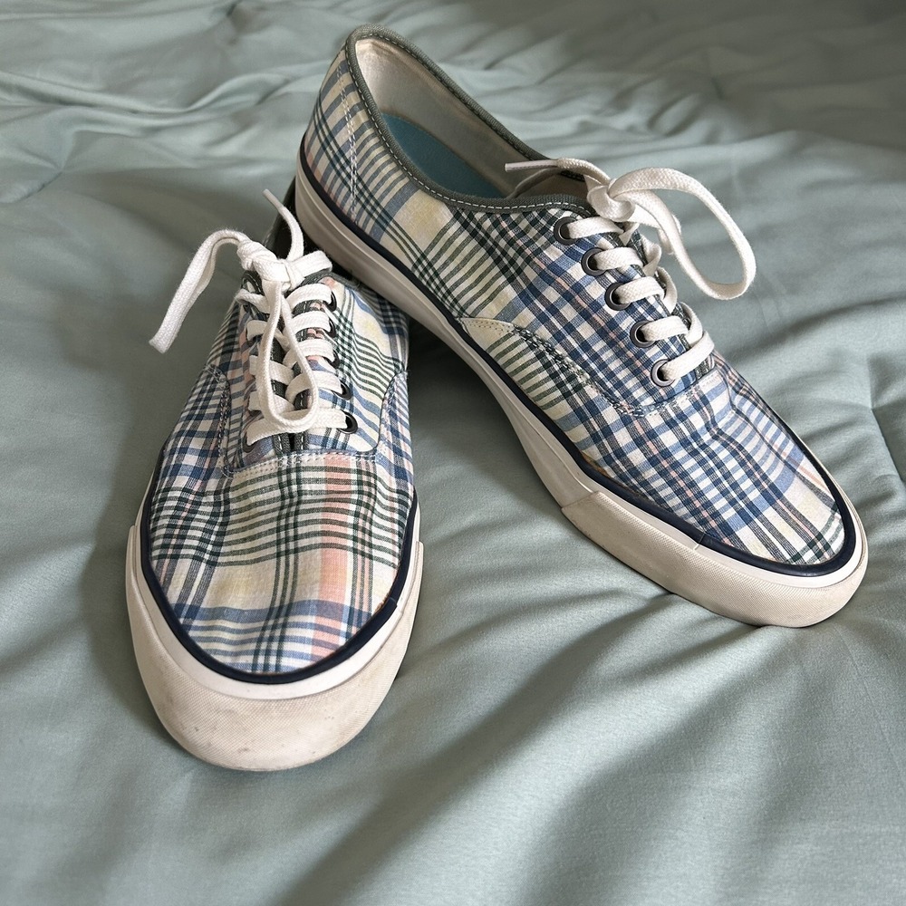 SeaVees Men's Shoes‎ Plaid Low Sneakers Size 11.5  Casual Footwear Comfortable
